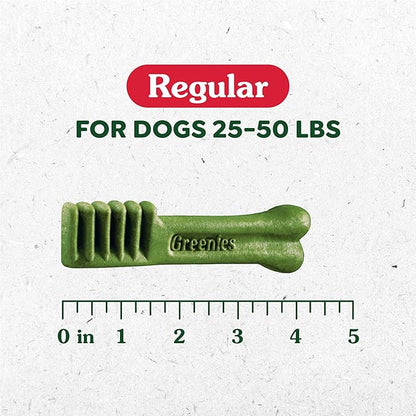 Greenies Regular Dental Dog Treats, 3-Flavor Variety Pack, (3) 12 oz. Pouches, 36 Total Treats