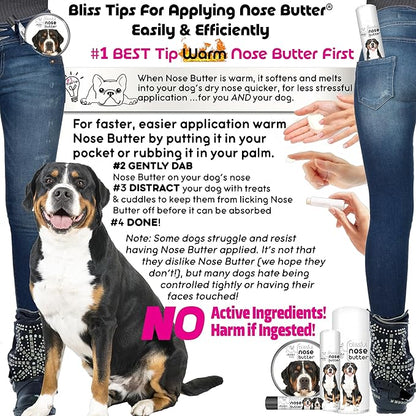 The Blissful Dog Greater Swiss Mountain Dog Unscented Nose Butter - Dog Nose Butter, 2 Ounce