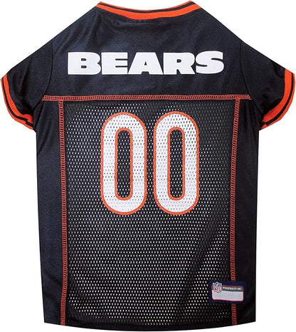 NFL Chicago Bears Dog Jersey, Size: X-Small - Best Football Costume for Dogs &amp; Cats - Licensed Shirt