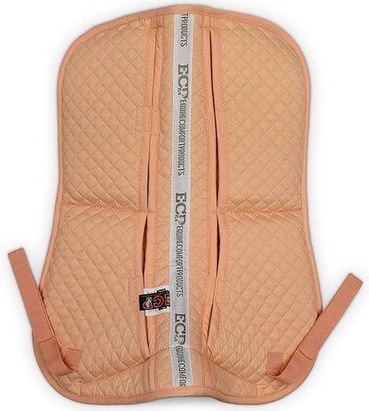 ECP Equine Comfort Products Adjustable Shock Absorbing Memory Foam Half Saddle Pad, Injury Prevention &amp; Pressure Relief, Customizable Fit, Breathable for All Riding Styles