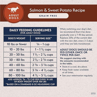 Natural Balance Limited Ingredient Adult Grain-Free Dry Dog Food, Salmon &amp; Sweet Potato Recipe, 24 Pound (Pack of 1)