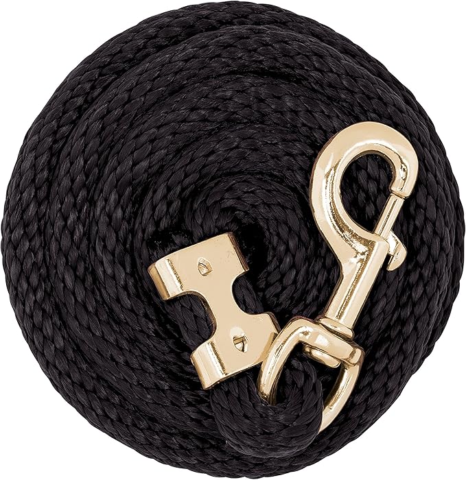 Weaver Equine Performance Lead Rope, Long Horse Lead Rope with Quick Halter Attachment, Soft Comfort Grip, Barn Horse Tack for Daily Use &amp; Showing
