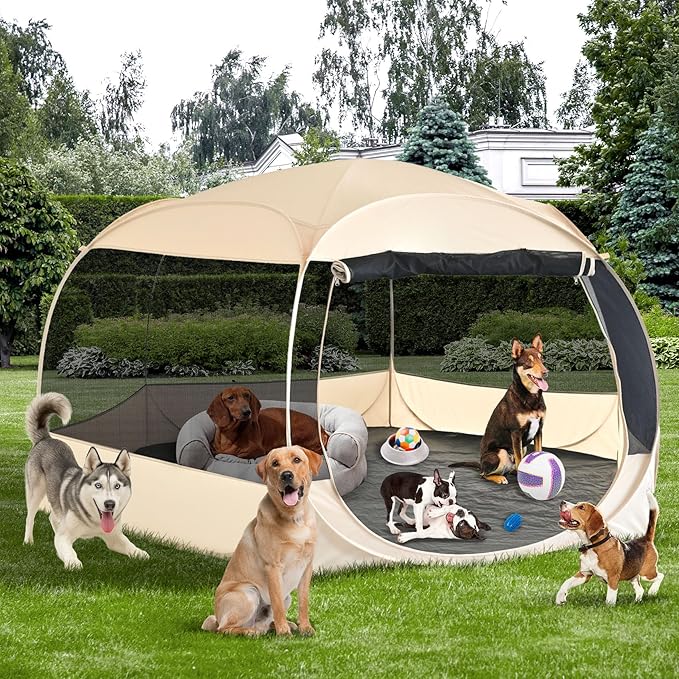 EighteenTek XXLarge Popup Portable Dog Houses, 10&