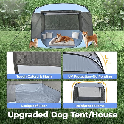 EighteenTek XLarge Popup Portable Dog Houses, 5.3&