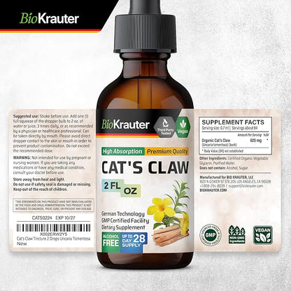 BIO KRAUTER Cats Claw Tincture - Vegan Cat&