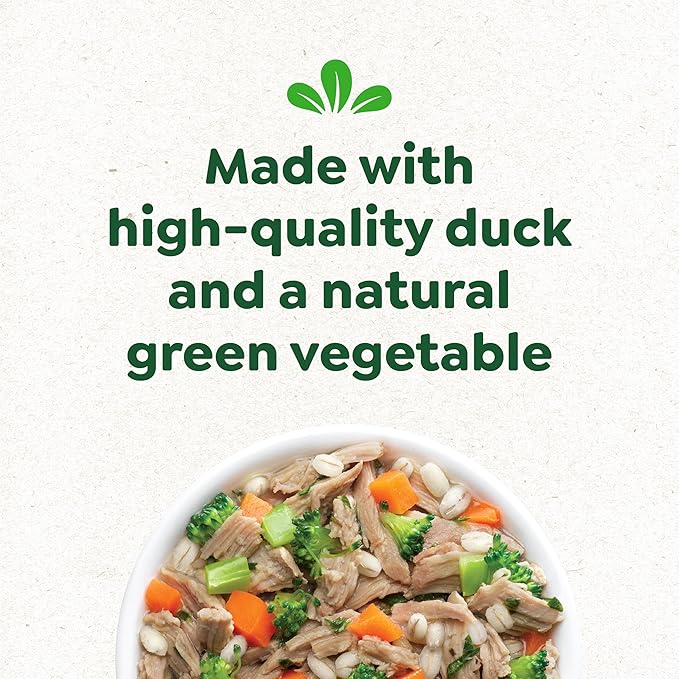 Greenies Smart Topper High Protein Wet Mix-in for Dogs, Duck, Broccoli, Carrots &amp; Barley Recipe in Vitabroth Broth - Bone Broth + Vitamins E &amp; B1, 10 Count