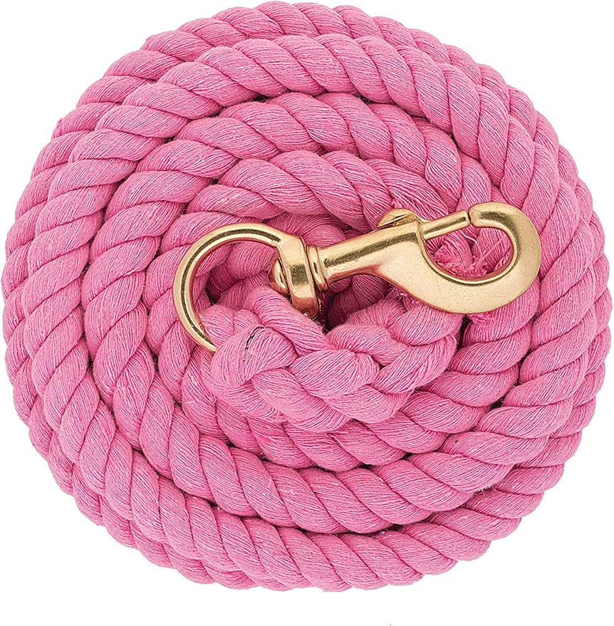 Weaver Equine Performance Lead Rope, Long Horse Lead Rope with Quick Halter Attachment, Soft Comfort Grip, Barn Horse Tack for Daily Use &amp; Showing