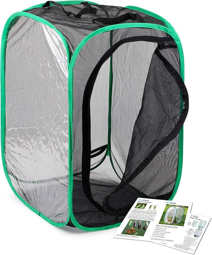 RESTCLOUD Insect and Butterfly Habitat Cage Terrarium Pop-up 23.6 Inches Tall