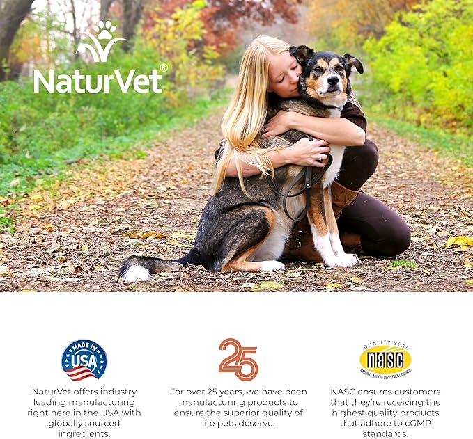 NaturVet –VitaPet Senior Daily Vitamins for Senior Dogs – Plus Glucosamine – Full Spectrum of Vitamins &amp; Minerals – Enhanced with Glucosamine for Added Joint Support – 365 Time Release Tablets