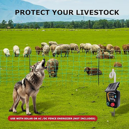 Electric Fence Netting, 49.6" H x 164&