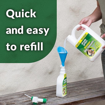 Simple Green Outdoor Odor Eliminator for Pets, Dogs, 1 gallon Refill - Ideal for Artificial Lawns &amp; Patio, Milky White (Pack of 2)