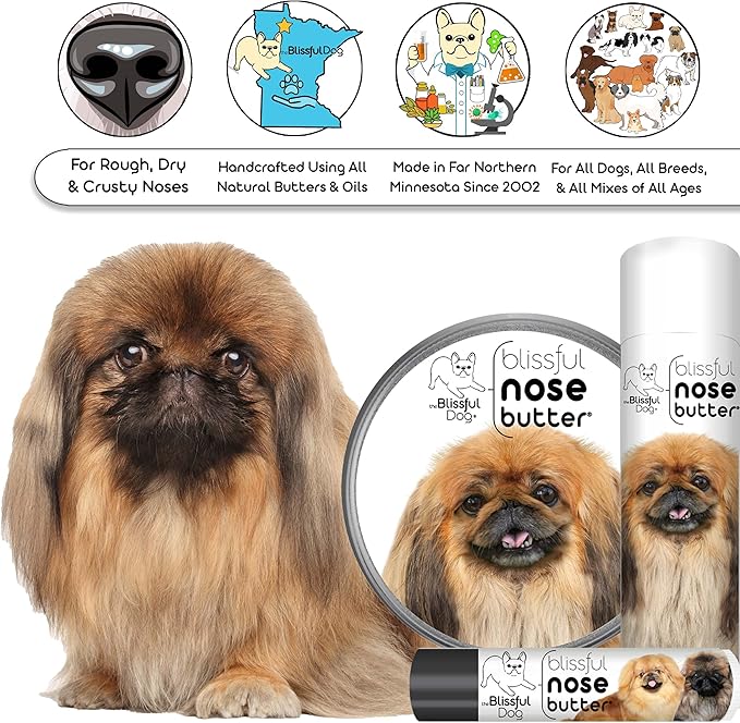 The Blissful Dog Pekingese Unscented Nose Butter - Dog Nose Butter, 16 Ounce