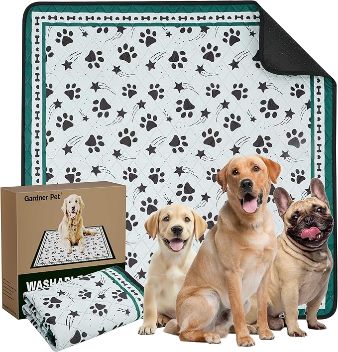 Gardner Pet Washable Dog Pee Pads, 72&