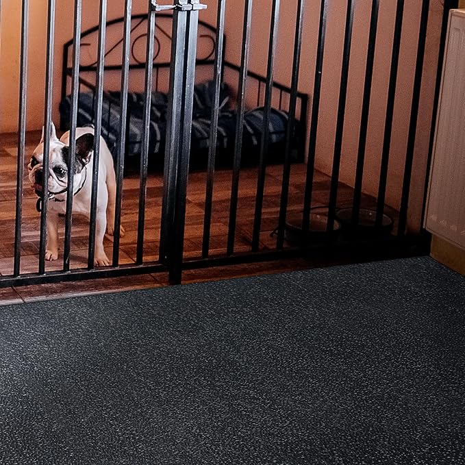 Heavy Duty Horse Stall Mats (20 Pack) - Stable Mats, Durable 3/4 in. Thick Rubber Flooring - Solid Black - 3.5&