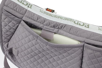 ECP Equine Comfort Products Adjustable Shock Absorbing Memory Foam Half Saddle Pad, Injury Prevention &amp; Pressure Relief, Customizable Fit, Breathable for All Riding Styles
