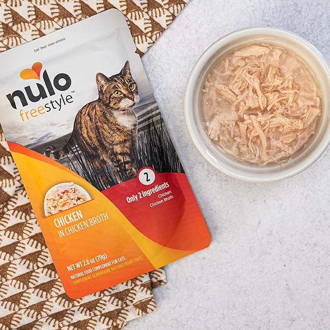 Nulo Freestyle Cat &amp; Kitten Wet Cat Food Pouch, Premium All Natural Grain-Free Soft Cat Food Topper with Amino Acids for Heart Health and High Animal-Based Protein