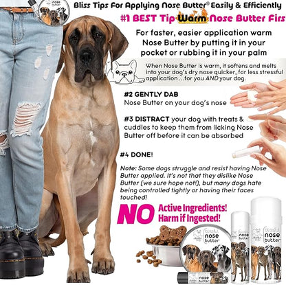 The Blissful Dog Great Dane Unscented Nose Butter - Dog Nose Butter, 16 Ounce