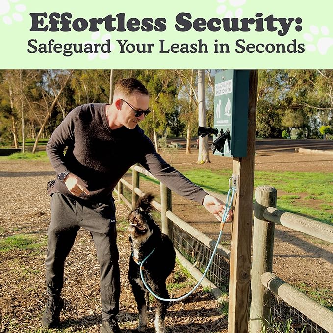 Canine Hitch- Secure Dog Leash Parking Mounted Indoor – Outdoor Wall Hook - Tie Out Stainless Steel Practical Lead Management for Home &amp; Business, Ultimate Strength 2 Pack