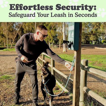 Canine Hitch- Secure Dog Leash Parking Mounted Indoor – Outdoor Wall Hook - Tie Out Stainless Steel Practical Lead Management for Home &amp; Business, Ultimate Strength 6 Packs