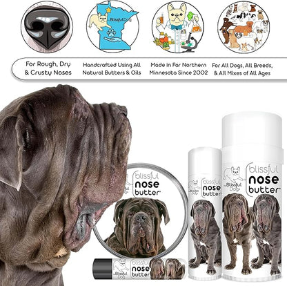 The Blissful Dog Neapolitan Mastiff Unscented Nose Butter - Dog Nose Butter, 2 Ounce