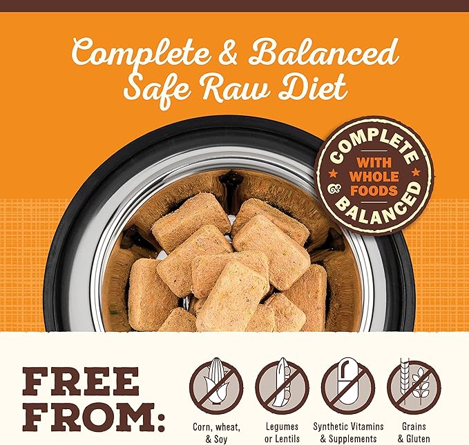 Primal Freeze Dried Dog Food Nuggets, Beef; Complete &amp; Balanced Meal; Also Use as Topper or Treat; Premium, Healthy, Grain Free, High Protein Raw Dog Food, 14 oz (Pack of 4)