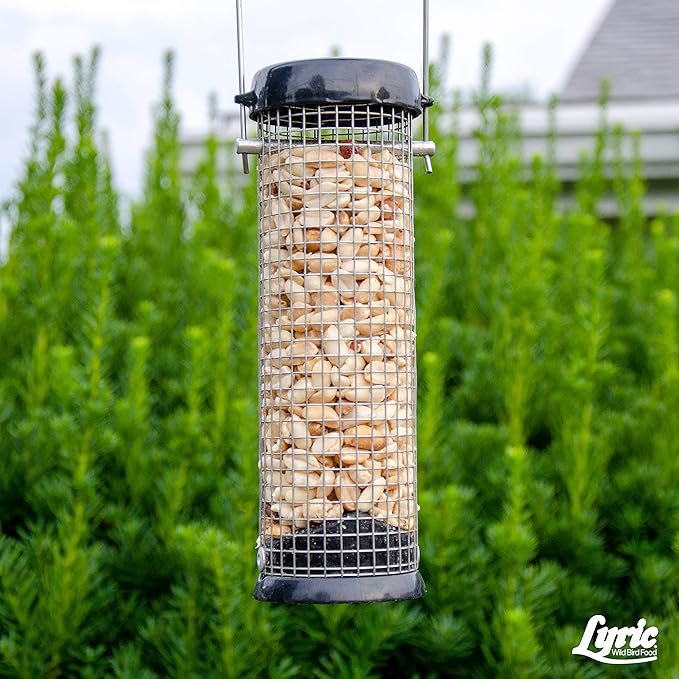 Lyric Peanut Pieces Wild Bird Seed - No Waste Bird Food - Attracts Titmice, Woodpeckers, Chickadees &amp; More - 15 lb bag