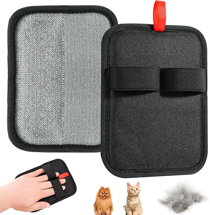 Pet Hair Removal Glove - Reusable Electrostatic Dog/Cat Hair Remover Mitt &amp; Pet Grooming Gloves for Couch, Carpet, Furniture - Upgraded Electrostatic Dog Hair Glove Tool (1 PC)