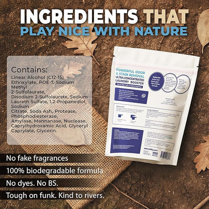 Odor &amp; Stain Removing Color Safe Enzyme Laundry Booster Detergent Additive. Natural, Sensitive Skin PROVENSAFE Washing Soda Powder, 48 Loads