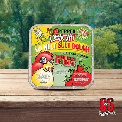 C&amp;S Hot Pepper Delight No Melt Suet Dough 11.75 Ounces, 8 Pack