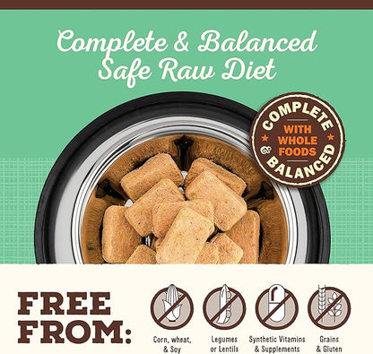 Primal Freeze Dried Dog Food Nuggets, Chicken, Complete &amp; Balanced Meal, Also Use as Topper or Treat, Premium, Healthy, Grain Free, High Protein Raw Dog Food, 14 oz (Pack of 4)