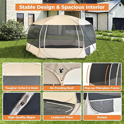 EighteenTek XXLarge Popup Portable Dog Houses, 10&