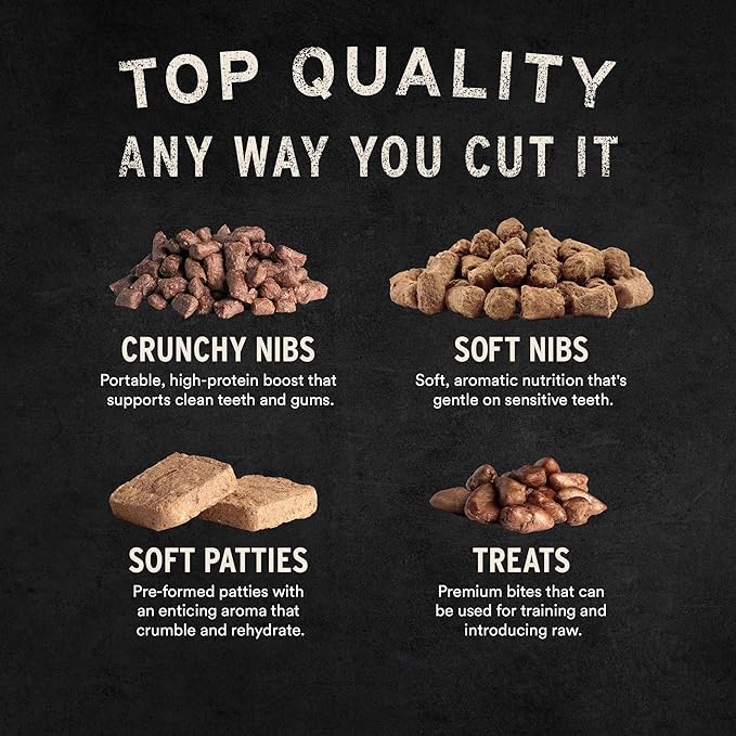 Vital Essentials Freeze-Dried Raw Duck Meal or Mixer Cat Food Soft Nibs | 99% Duck, Organs &amp; Bone | 12 oz