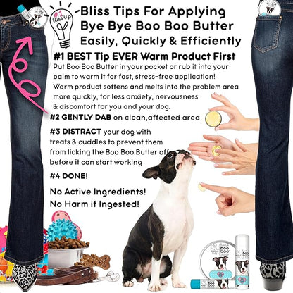 The Blissful Dog .15 oz Tube Boston Terrier Booboo Butter