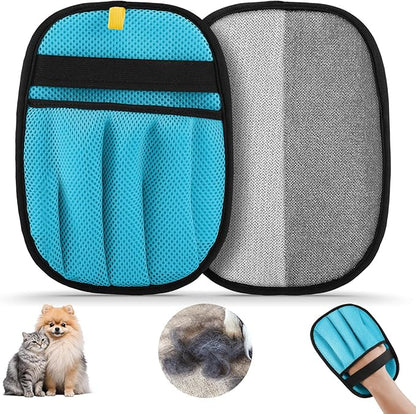 Pet Hair Removal for Dogs &amp; Cats,Upgraded Thickened 5-Finger Design, Reusable Electrostatic Pet Hair Remover Glove, Quickly Lifts Pet Hair from Laundry,Sofas,Beds, Carpets, 1PCS