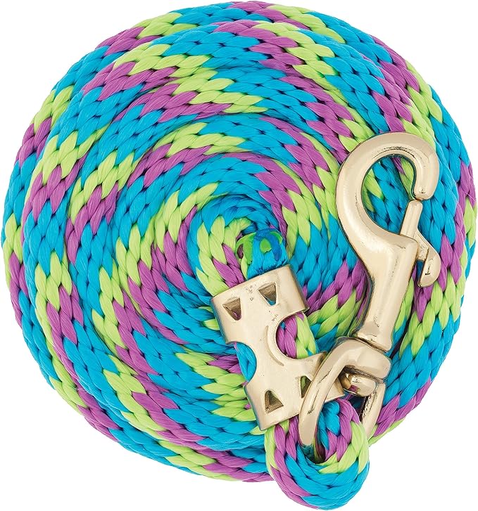 Weaver Equine Performance Lead Rope, Long Horse Lead Rope with Quick Halter Attachment, Soft Comfort Grip, Barn Horse Tack for Daily Use &amp; Showing