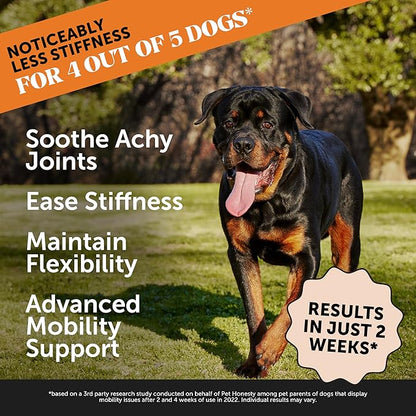 Hip &amp; Joint Health Max Strength - Natural Joint Supplement for Dogs Chews - Glucosamine, Omega-3s, Chondroitin, Green Lipped Mussel - Help Improve Mobility, May Reduce Discomfort (90 ct)
