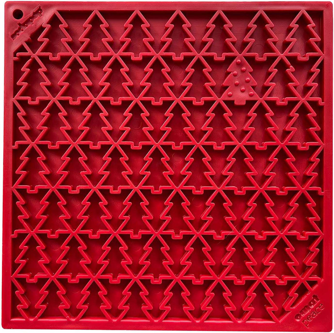 "Peace" Christmas Tree emat - Enrichment Lick Mat for Dogs and Cats | Christmas Tree design | SodaPup