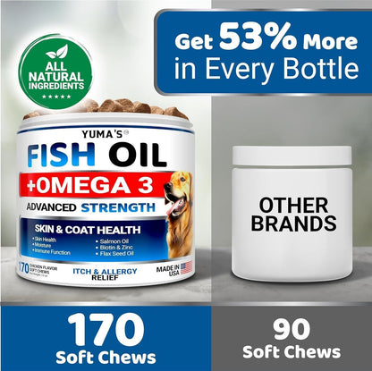Omega-3 Fish Oil for Dogs 2-Pack Skin &amp; Coat Itchy Skin Relief