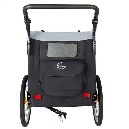 2-in-1 Bike Trailer &amp; Pet Stroller for Dogs up to 110lbs