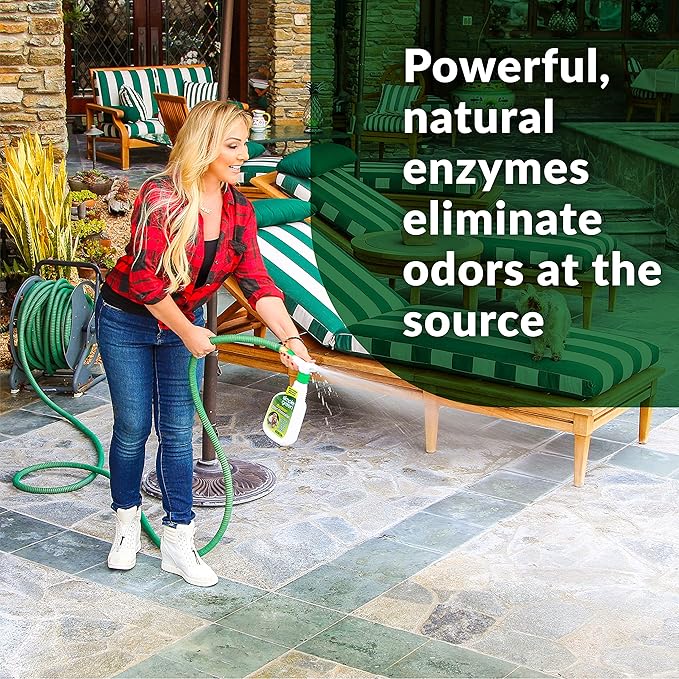 Simple Green Outdoor Odor Eliminator for Pets, Dogs, 1 gallon Refill - Ideal for Artificial Lawns &amp; Patio, Milky White (Pack of 2)