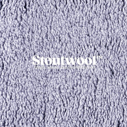Stoutwool Indestructible Dog Bed - Fluffy Chew Proof Dog Crate Pad - Tough Kennel Pad for Aggressive Chewers - Washable, Ideal for Large Breeds &amp; Fits 36-Inch Crate - 35"x22", Jacaranda