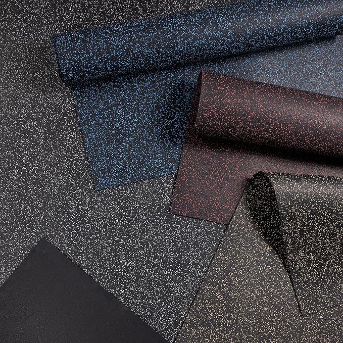 Playsafer Genaflex Rubber Gym Floor Mat - Heavy Duty Commercial Protective Gym Flooring Roll, 8mm Thick (4&