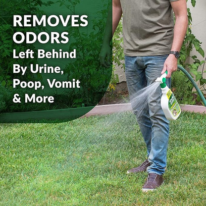 Simple Green Outdoor Odor Eliminator for Pets, Dogs, 1 gallon Refill - Ideal for Artificial Lawns &amp; Patio, Milky White (Pack of 2)