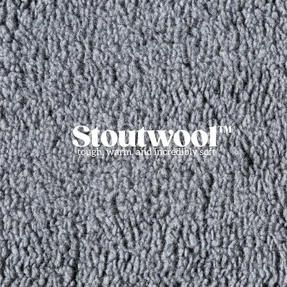 Stoutwool Indestructible Dog Bed - Fluffy Chew Proof Dog Crate Pad - Tough Kennel Pad for Aggressive Chewers - Washable, Ideal for Large Breeds &amp; Fits 42-Inch Crate - 41"x27", Charcoal