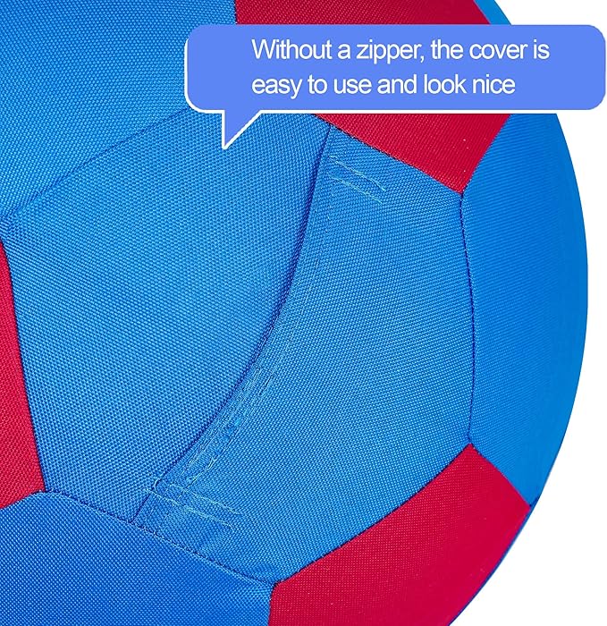 Herding Ball for Dogs &amp; Horses - 20" Ball with Hand Pump - Blue &amp; Red
