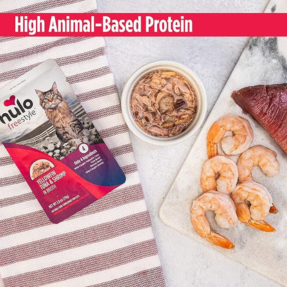 Nulo Freestyle Cat &amp; Kitten Wet Cat Food Pouch, Premium All Natural Grain-Free Soft Cat Food Topper with Amino Acids for Heart Health and High Animal-Based Protein