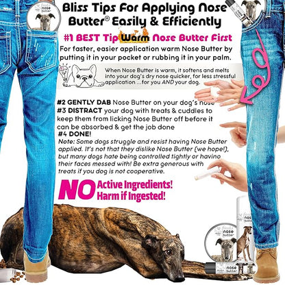 The Blissful Dog Greyhound Unscented Nose Butter - Dog Nose Butter, 0.50 Ounce