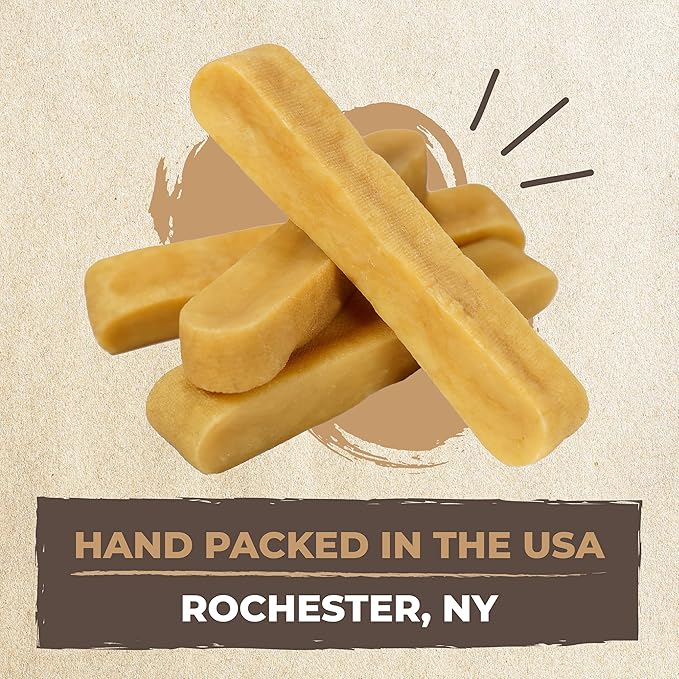 Mighty Paw Yak Cheese Chews for Dogs | All-Natural Long Lasting Pet Treats. Odorless and Great for Oral Health. Limited-Ingredient Chews for Puppies &amp; Power-Chewers (Small, 12 Pack)