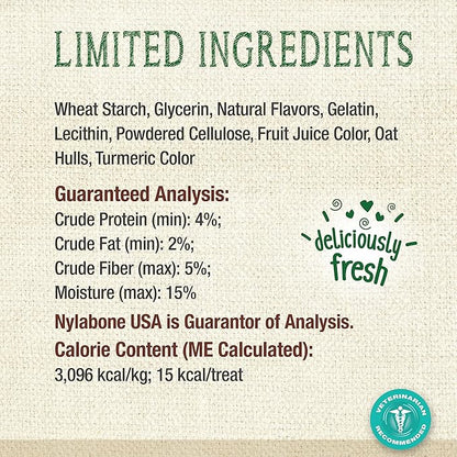 Nylabone Nutri Dent Dog Dental Chews - Natural Dog Teeth Cleaning &amp; Breath Freshener - Dental Treats for Dogs - Fresh Breath Flavor, Mini (160 Count)