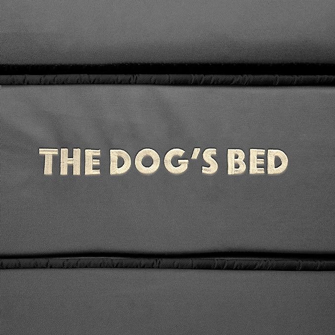 The Dog’s Bed Large Grey with Black Trim 36x27, Waterproof, Veterinary Grade Memory Foam, Pain Relief: Arthritis, Hip &amp; Elbow Dysplasia, Post Surgery, Supportive, Washable Cover, Veterinary-Approved